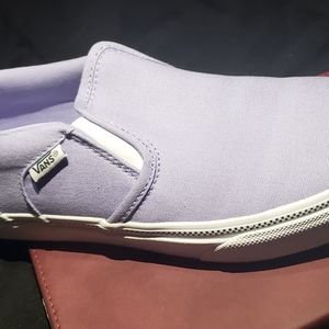 Vans lavender slipon size 6